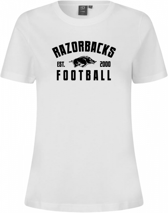 ID - Triangle Razorbacks Football T-Shirt Women - Biały