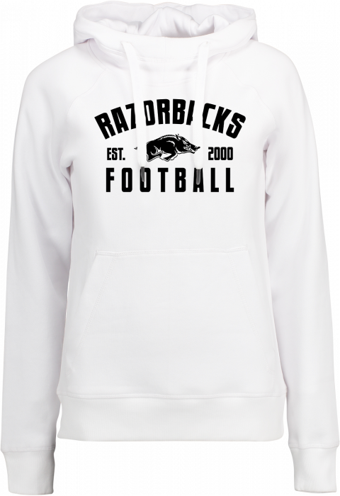 ID - Triangle Razorbacks Football Hoodie Women - Branco