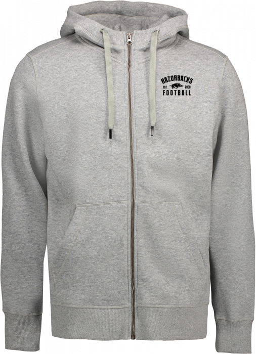 ID - Tr Football Full-Zip Hoodie Men - Grey Melange