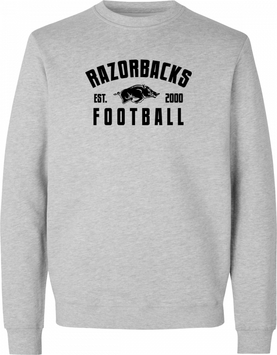 ID - Triangle Razorbacks Football Crewneck Men - Grey Melange