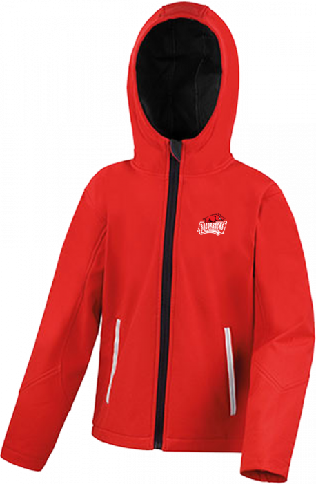 Sportyfied - Tr Cheerleader  Softshell Jacket Kids - Czerwony & czarny